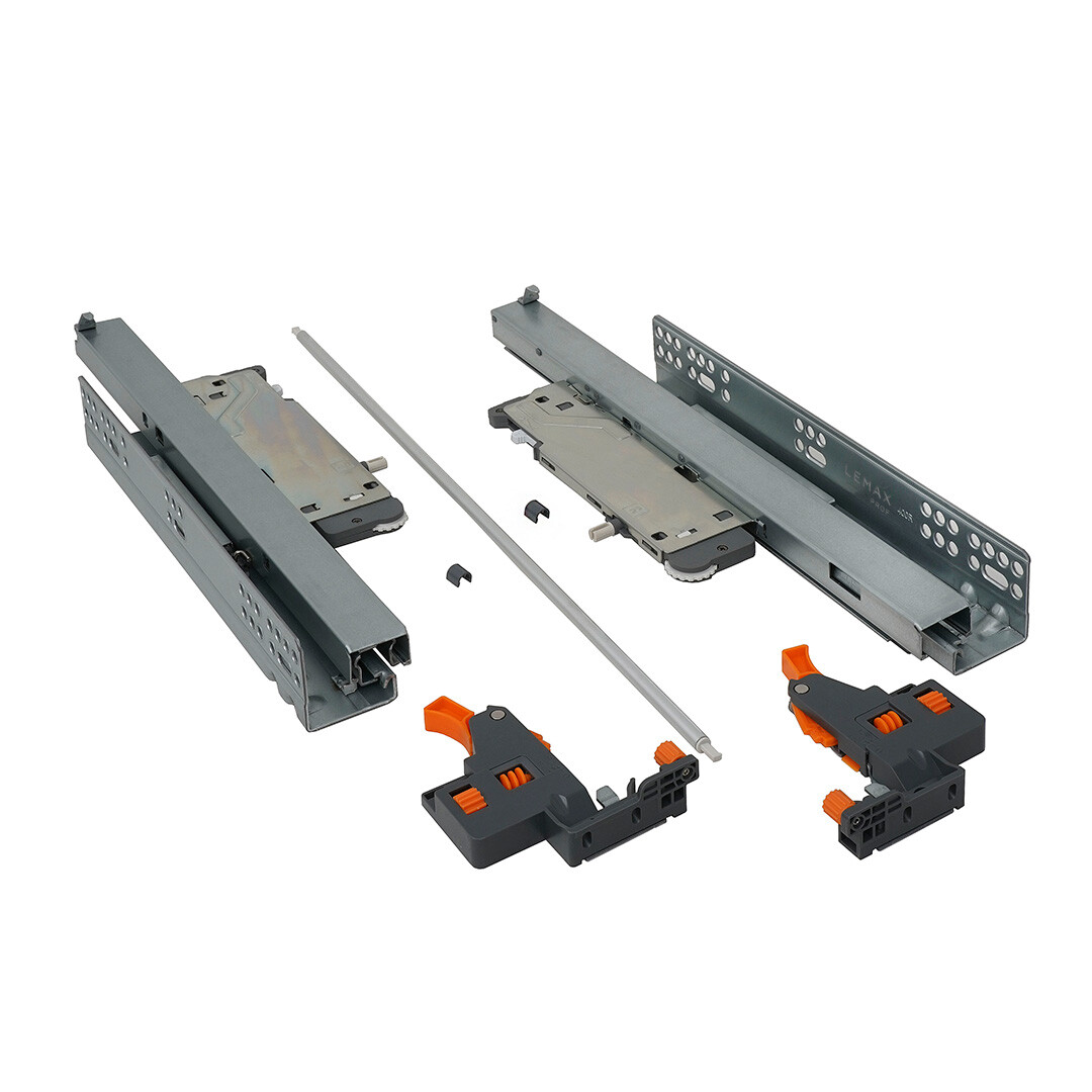 

Система направляющих скрытого монтажа PUSH+SOFT, Серый;цинк