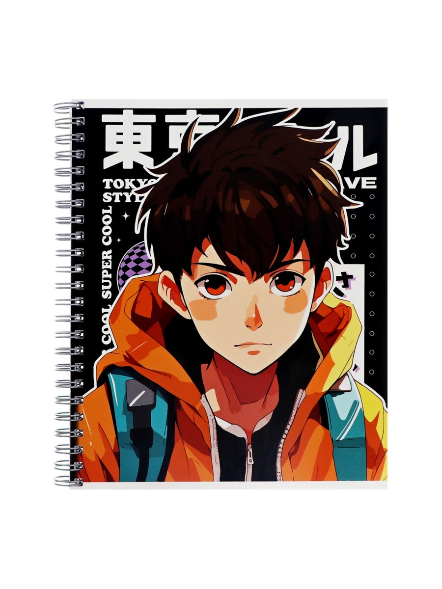 

Компл тетр из 3шт 96л кл на гребне аниме парень, обл мел карт, офсет (10296911)