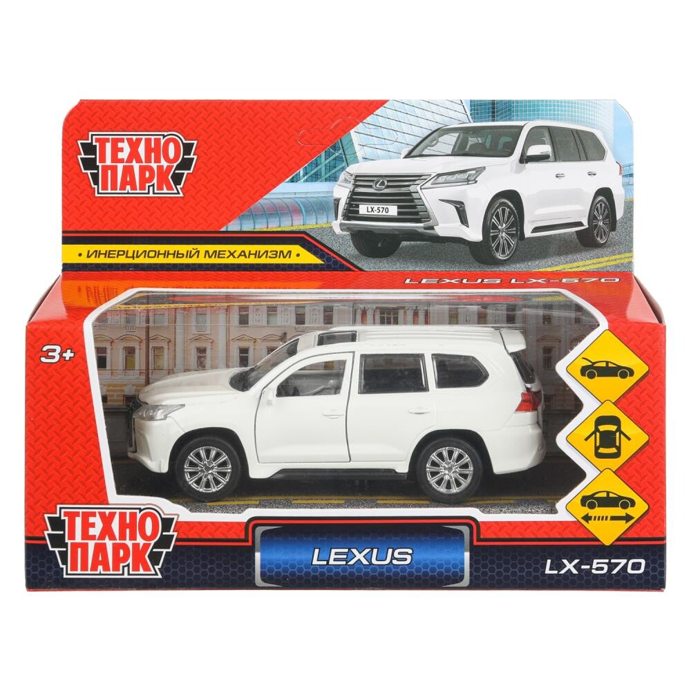 

Машина металлическая TOYOTA, Технопарк LX570-WH, Белый