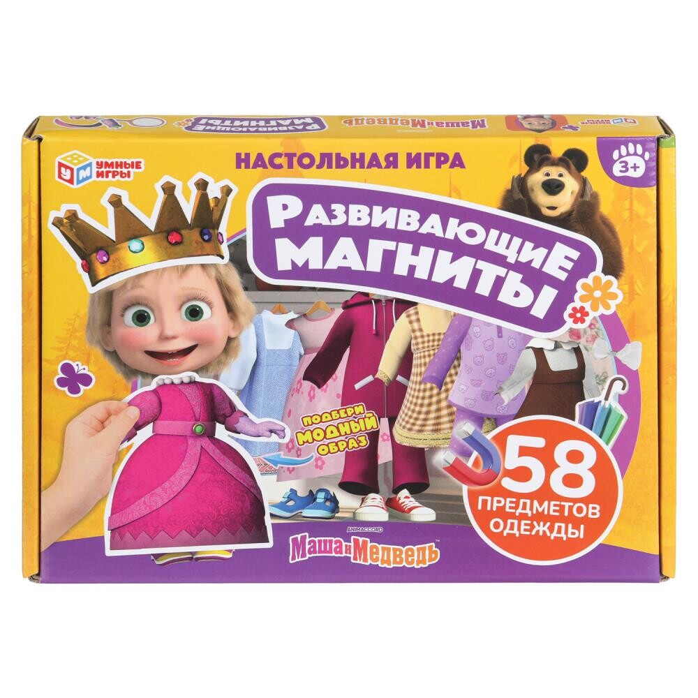 

Игра настольная Маша и Медведь, Умные игры 4630395030311