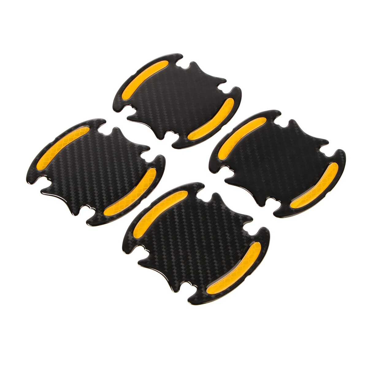 

Наклейка под ручку дверей, карбон, набор 4 шт., Черный