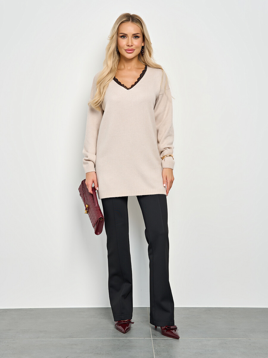 

Джемпер, Бежевый;светло-бежевый