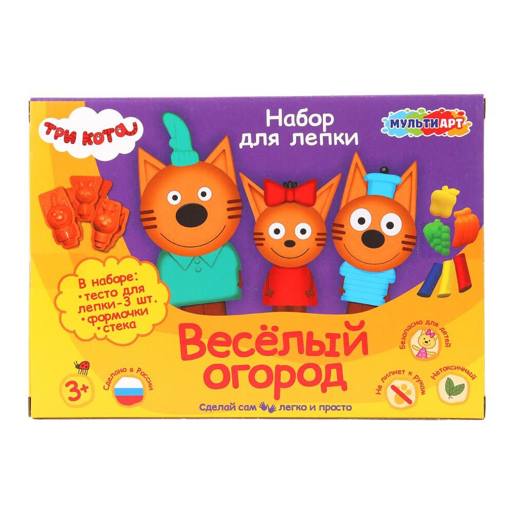 

Тесто для лепки Три Кота, MultiArt DSET-TC-121473D