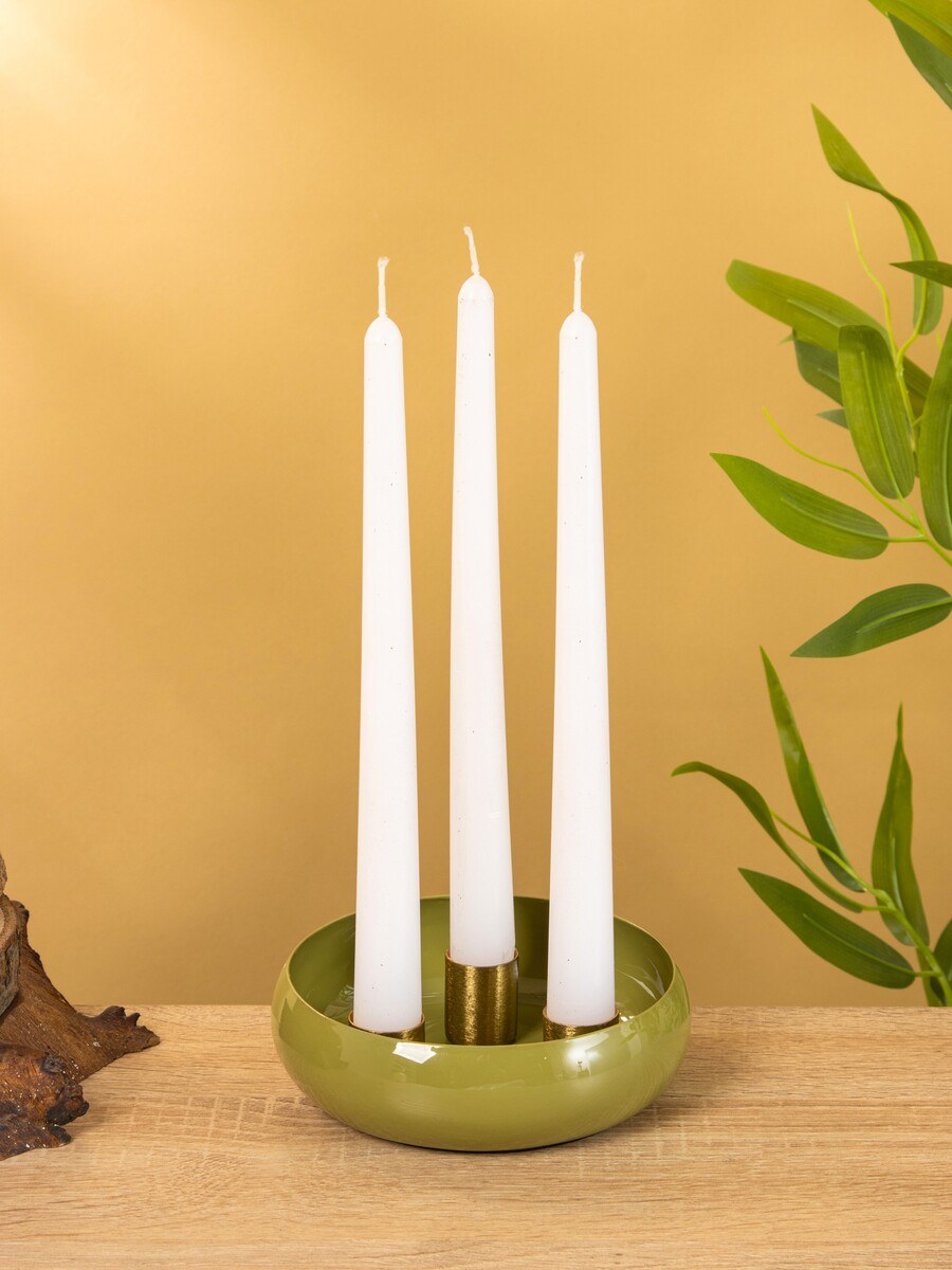 

Подсвечник на 3 свечи на магнитах, Зеленый