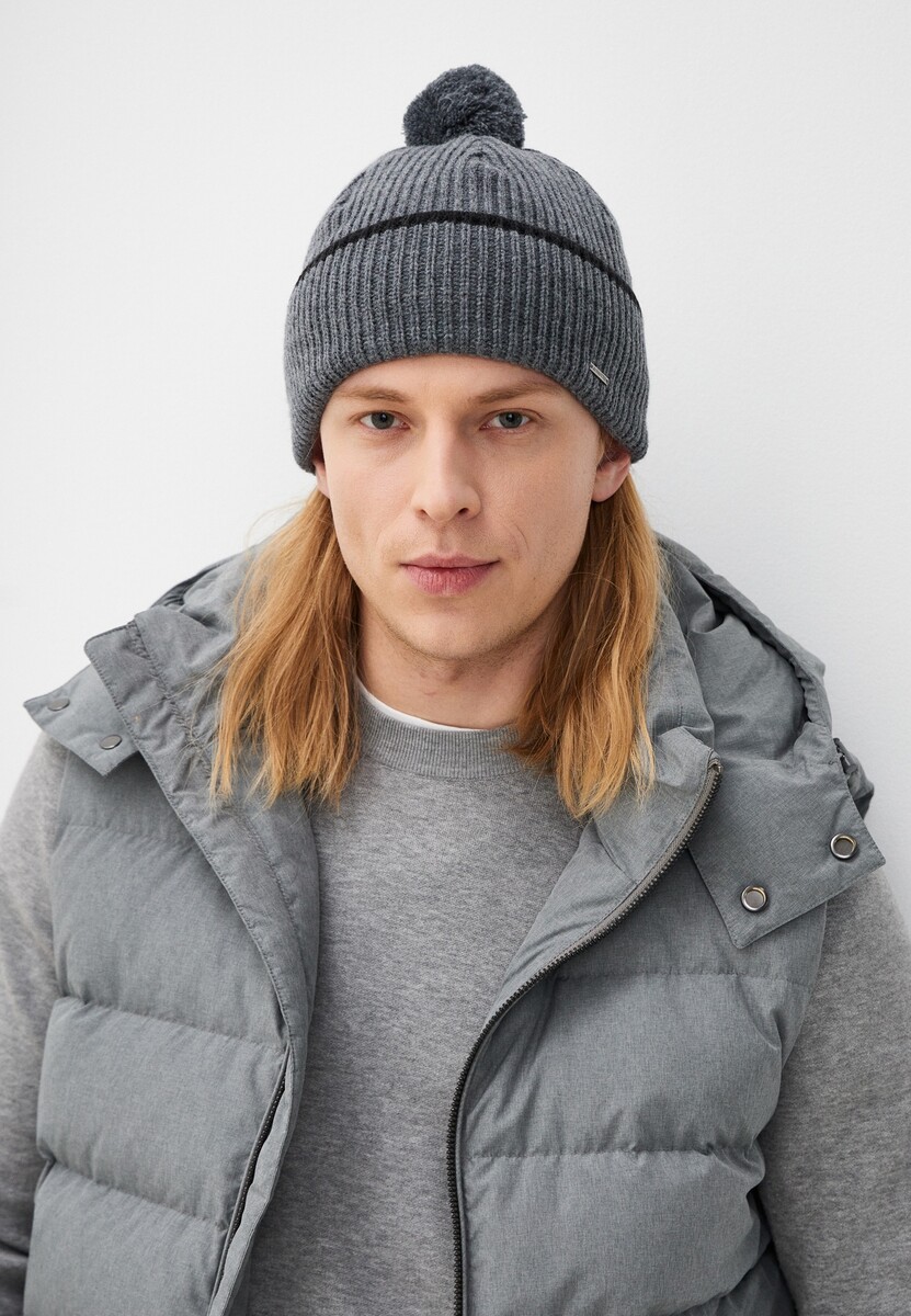 

Шапка мужская, Серый