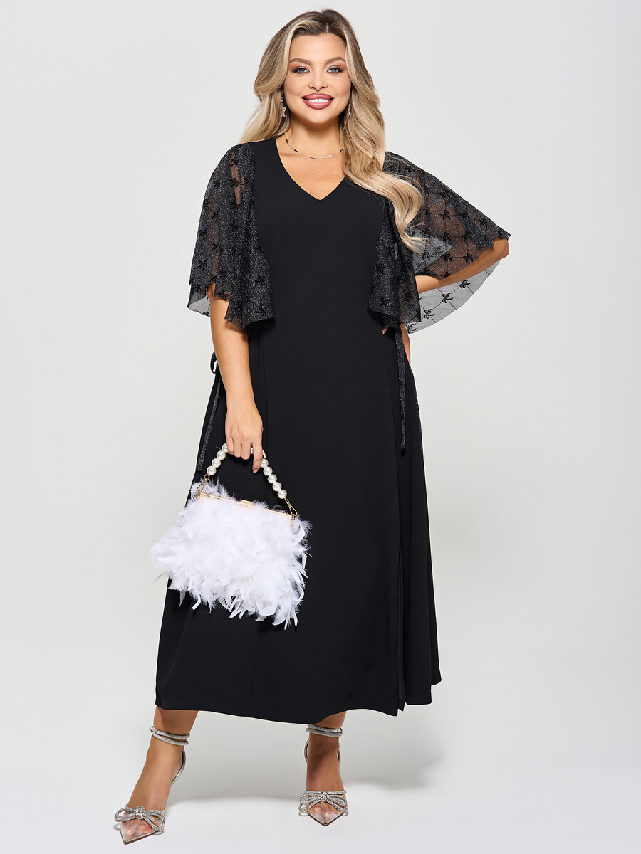 

Платье, Черный;черный кристалл