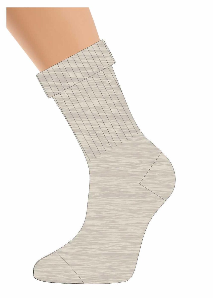 

Носки, Меланж бежевый