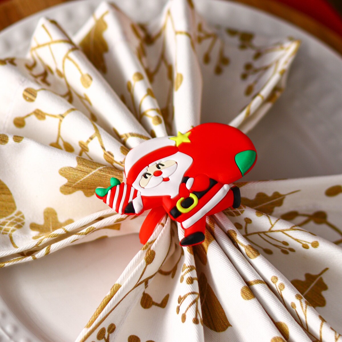 

Кольцо для салфеток новогоднее доляна, Разноцветный