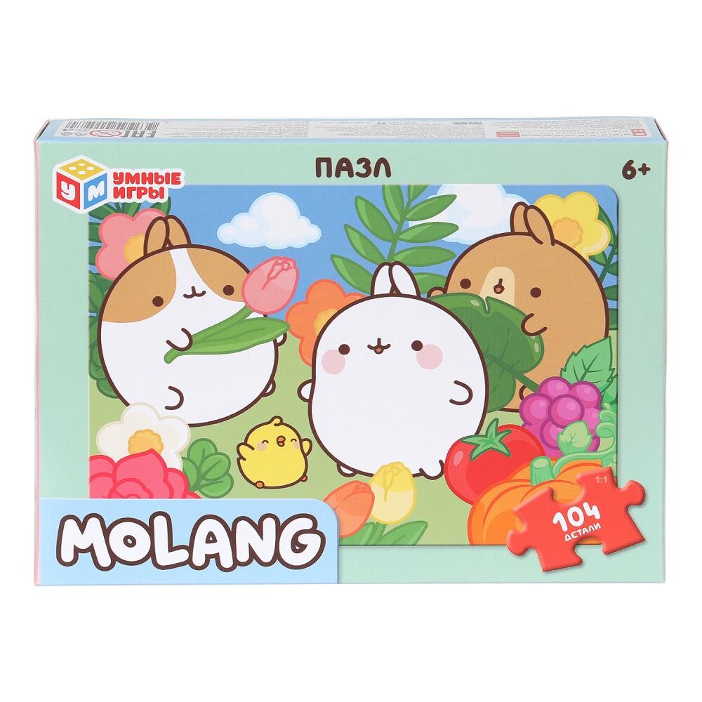 

Пазл настольный Molang, Умные игры 4630395015974