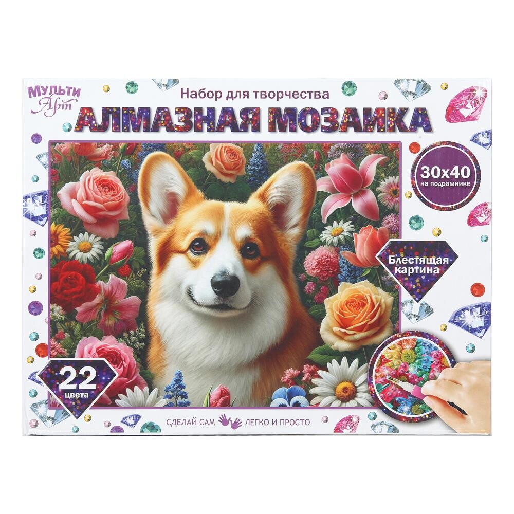 

Набор для росписи холстов по контуру, по номерам MultiArt AM30X40-131155