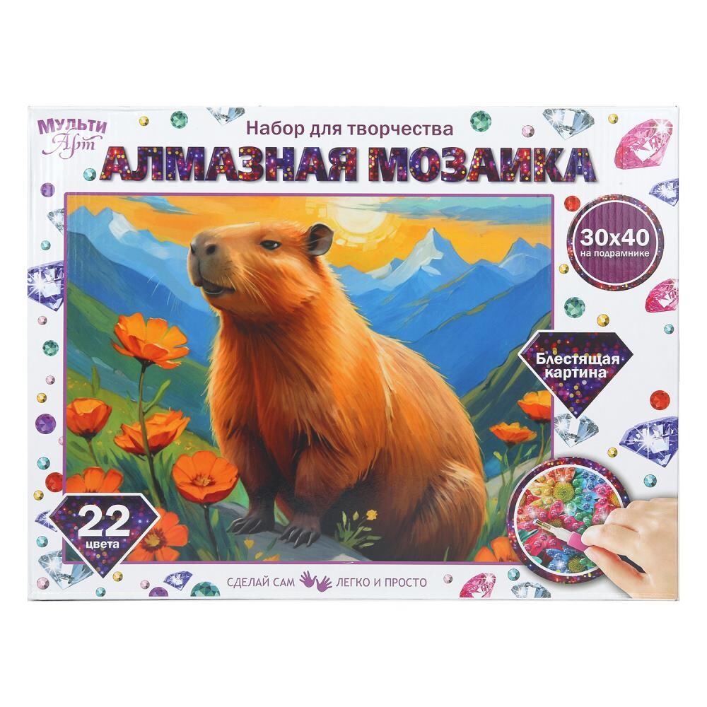 

Набор для росписи холстов по контуру, по номерам MultiArt AM30X40-129506