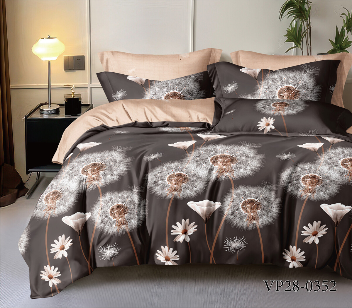 

Постельное белье 1,5 сп, Коричневый