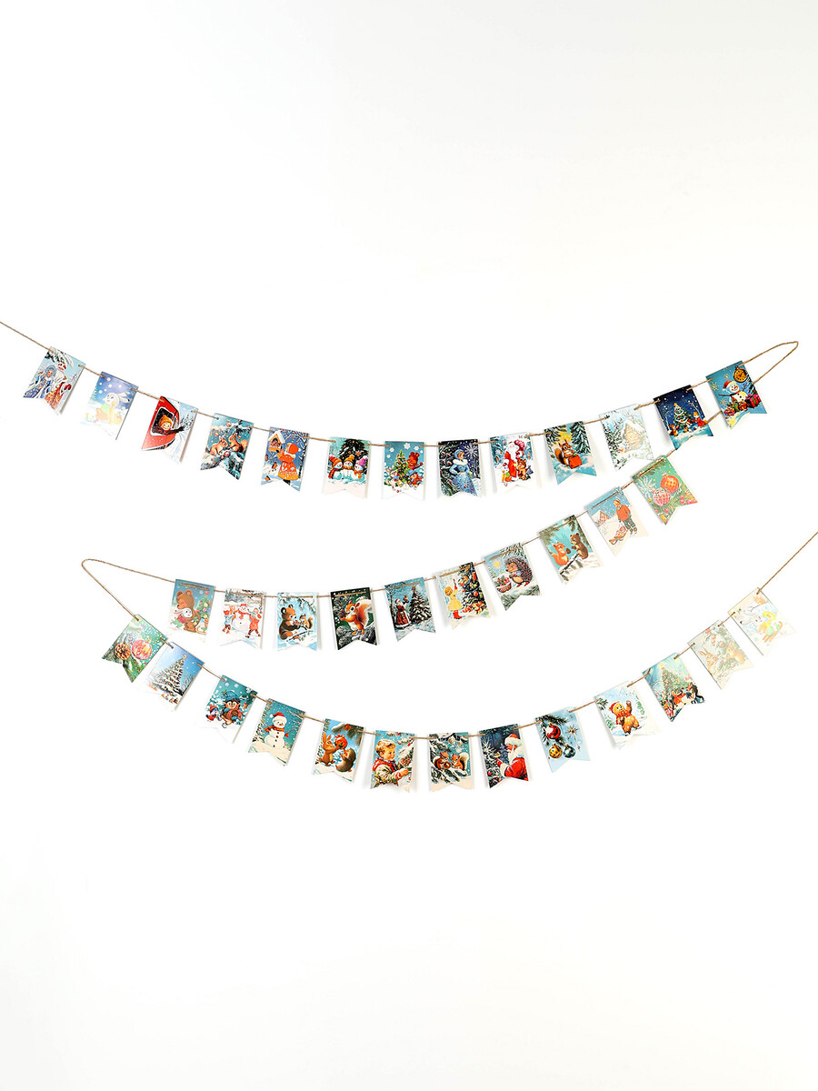 

Гирлянда на ленте, Разноцветный