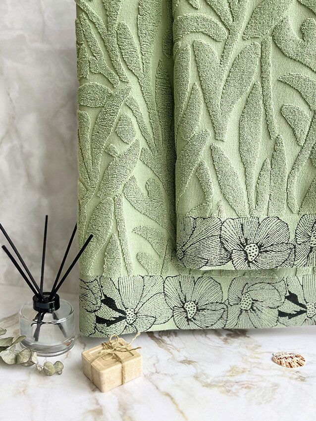 

Полотенце махровое 50x90, Зеленый