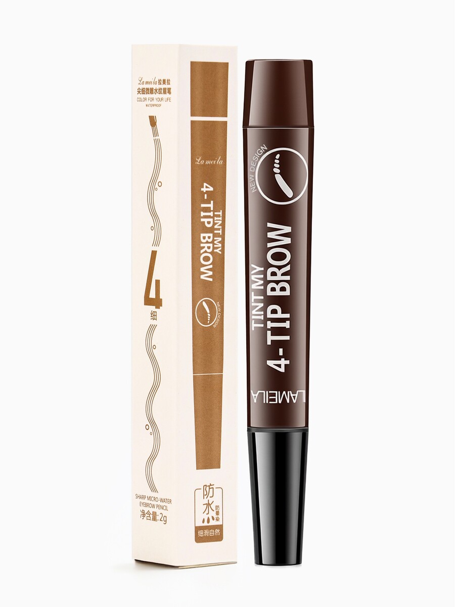 

Водостойкий карандаш для бровей оттенок 02, светло коричневый, 2 г