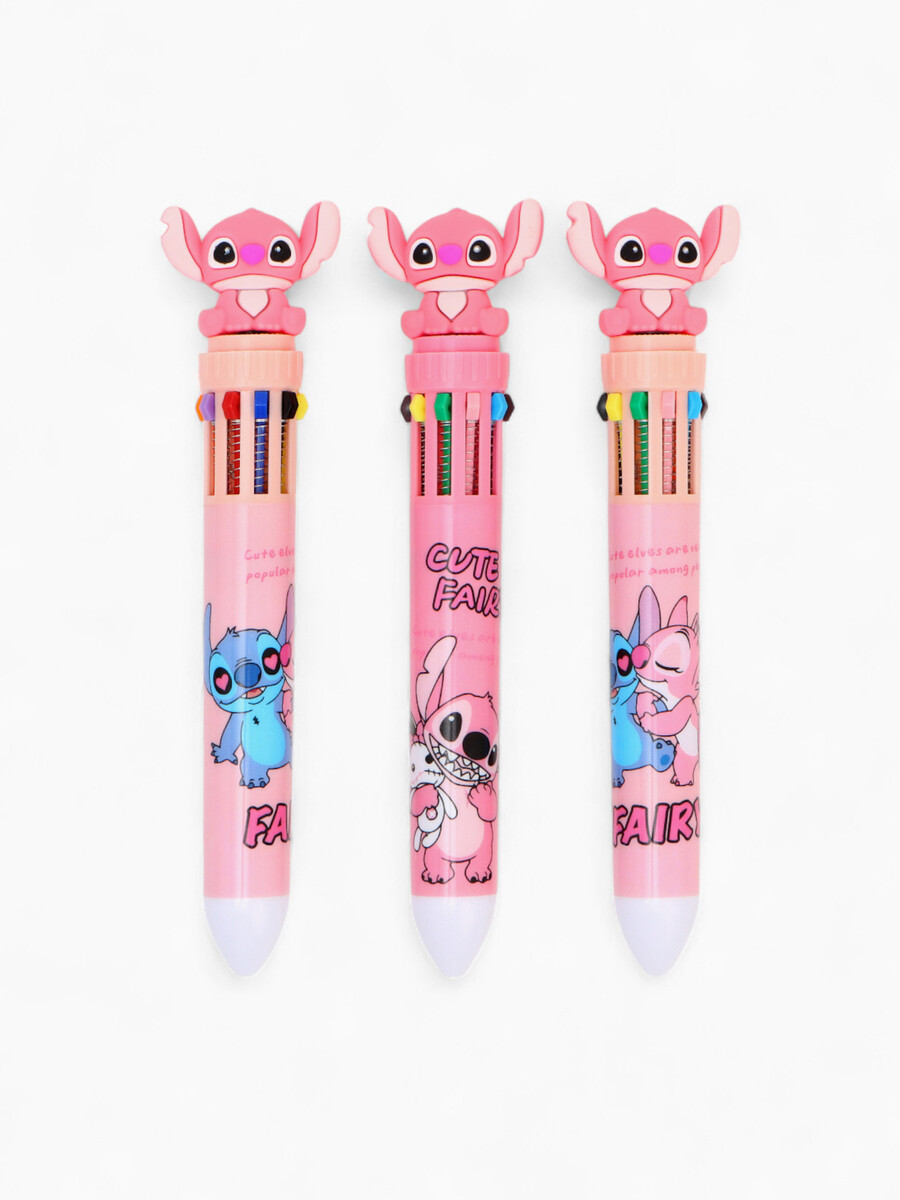 

Ручка многоцветная, 10 цветов,, Розовый