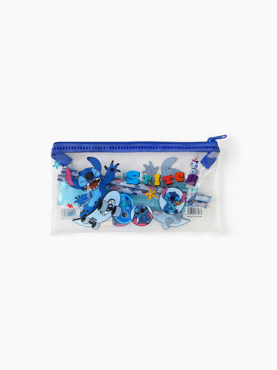 

Набор канцелярии, 5 предметов, в пенале,, Голубой