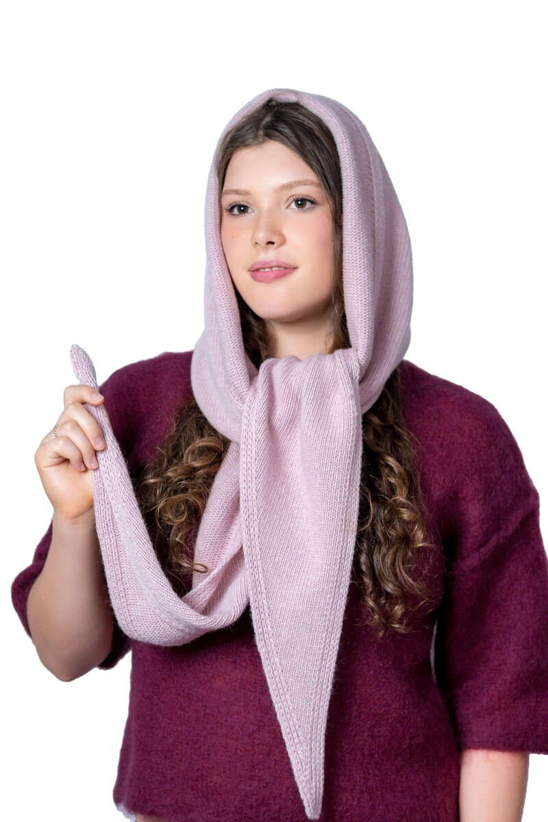 

Капор, Розовый;пудровый