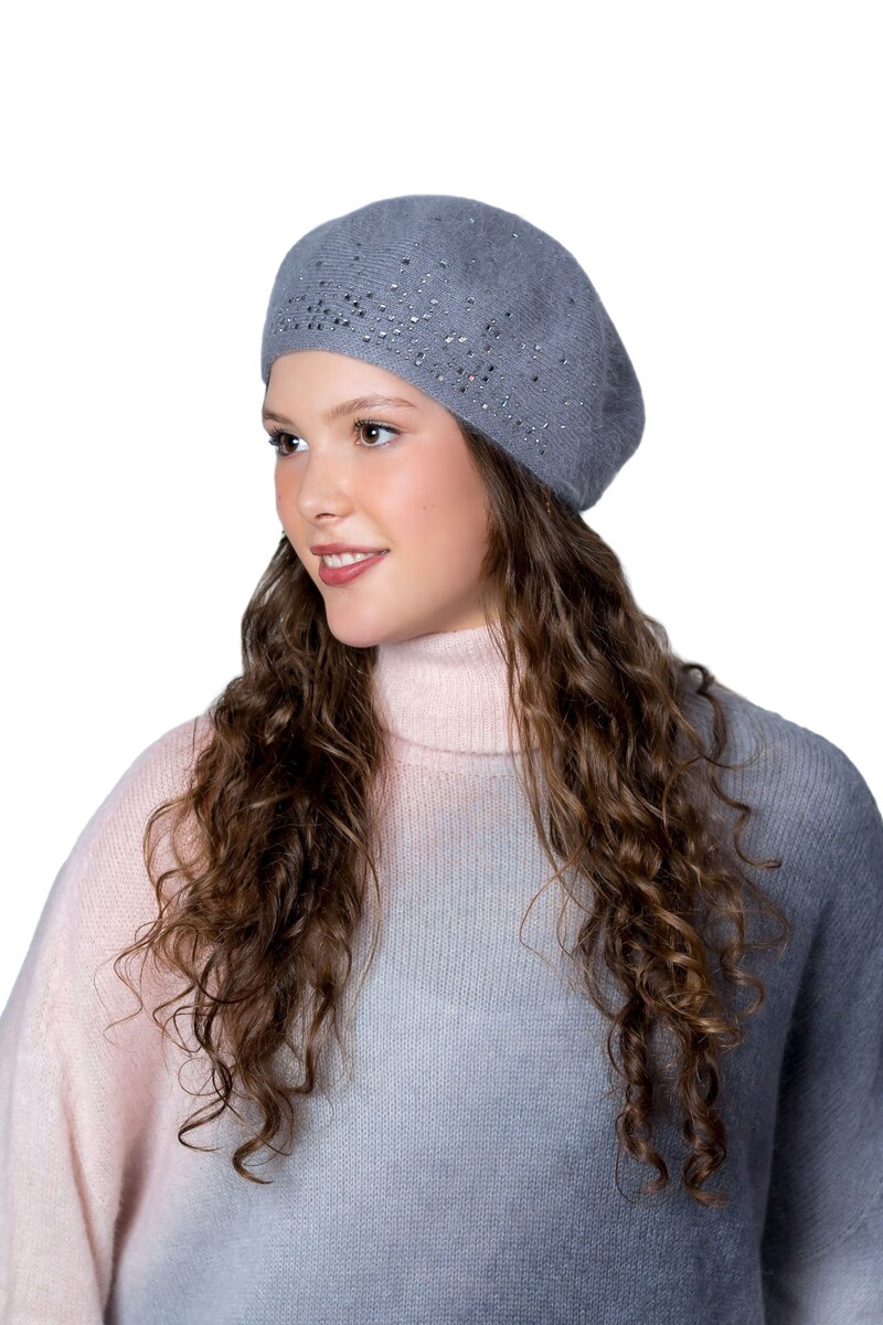 

Берет, Серый;темно-серый