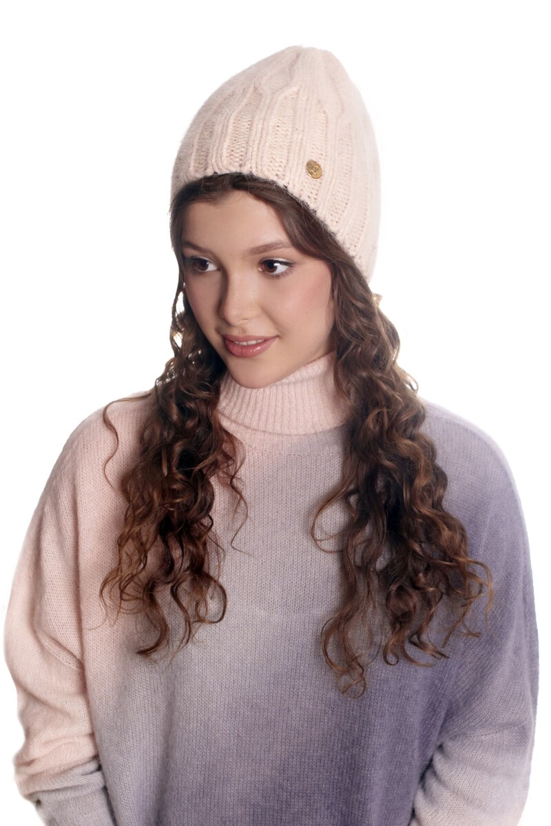 

Шапка, Розовый;чайная роза