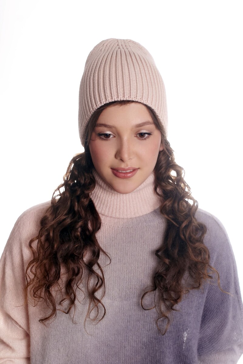 

Шапка, Розовый;чайная роза