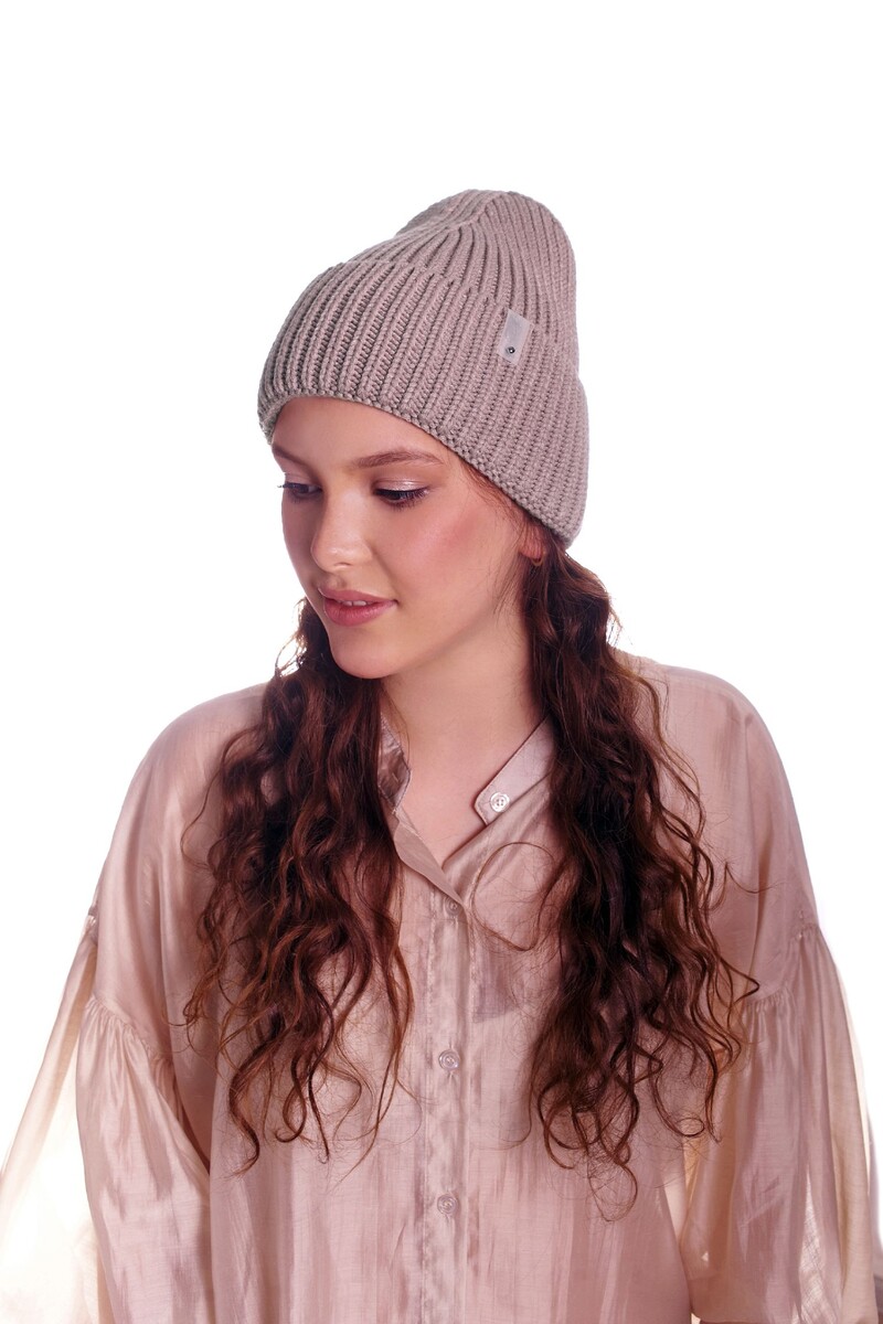 

Шапка, Бежевый;капучино