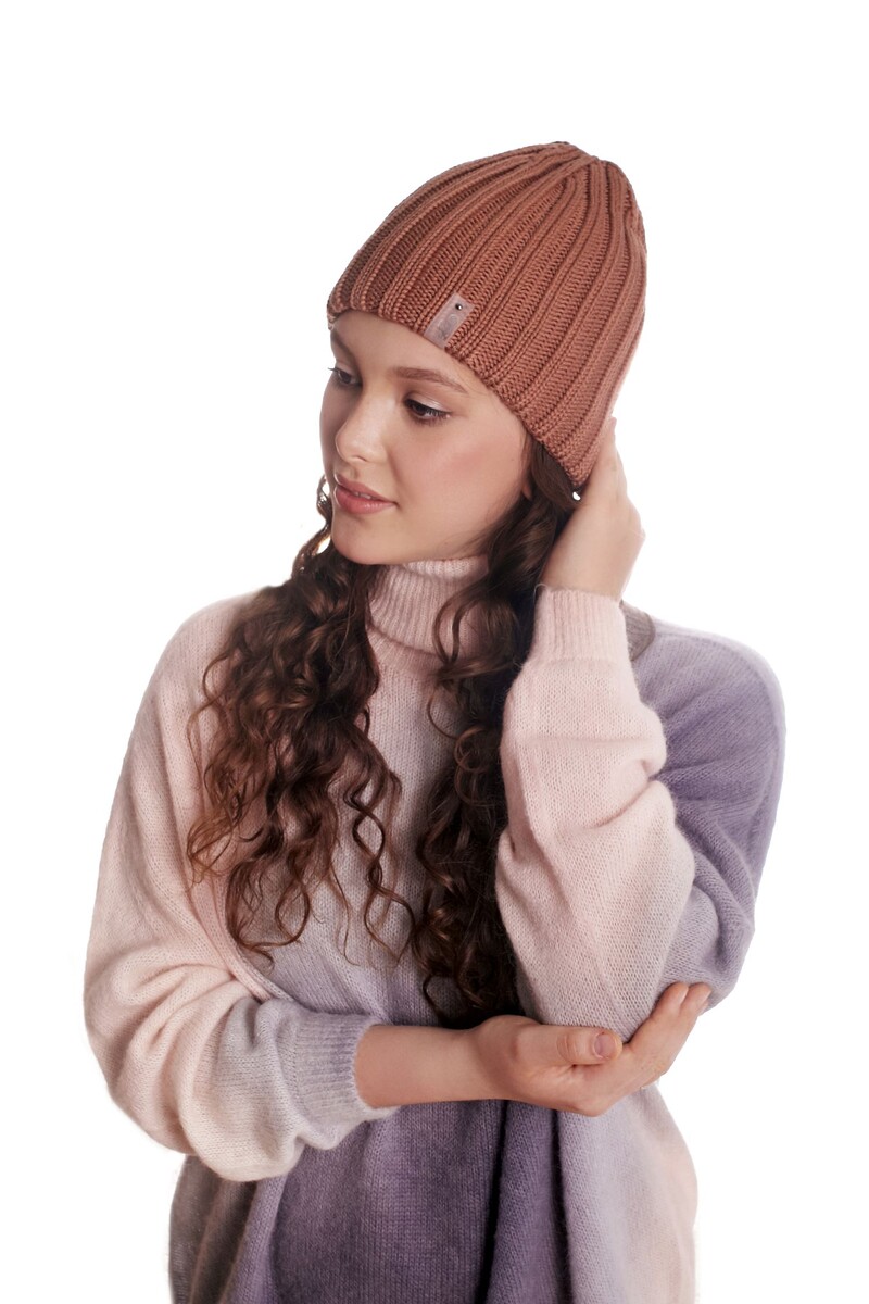 

Шапка, Коричневый;кэмел