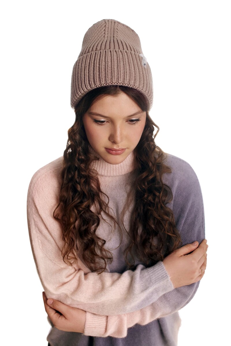 

Шапка, Бежевый;темно-бежевый