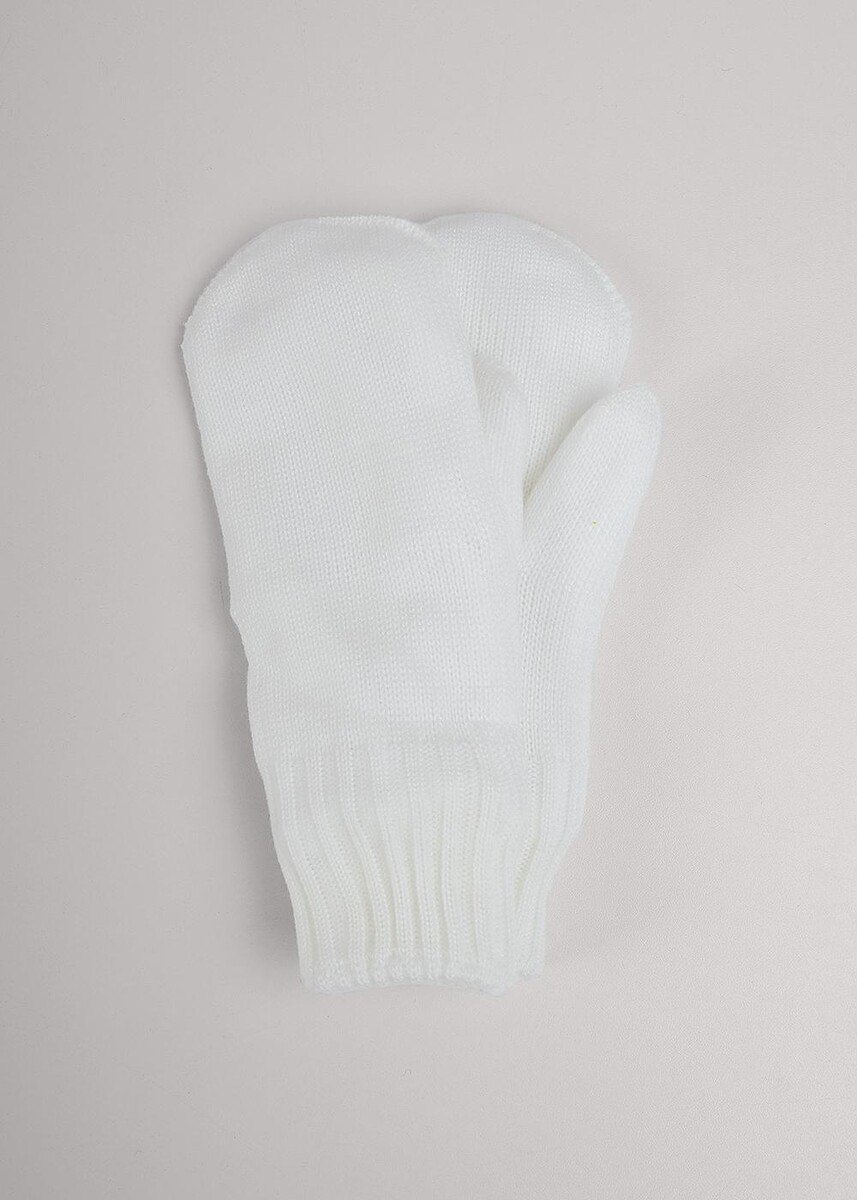 

Перчатки варежки, Белый;молочный