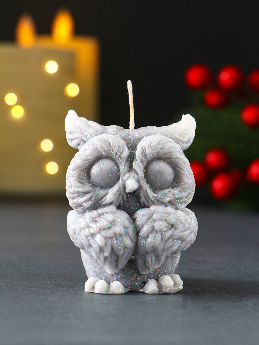 

Свеча новогодняя, Серый