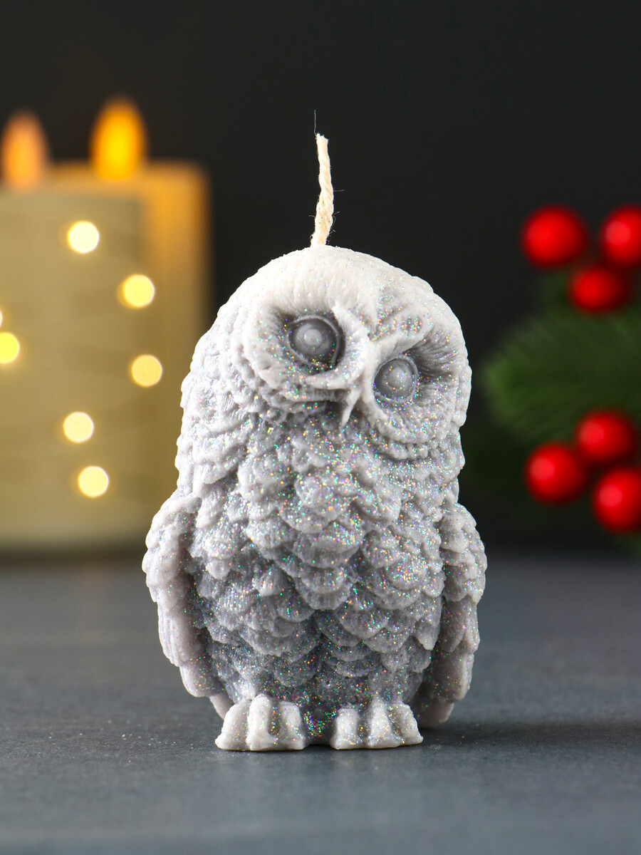 

Свеча декоративная, Серый