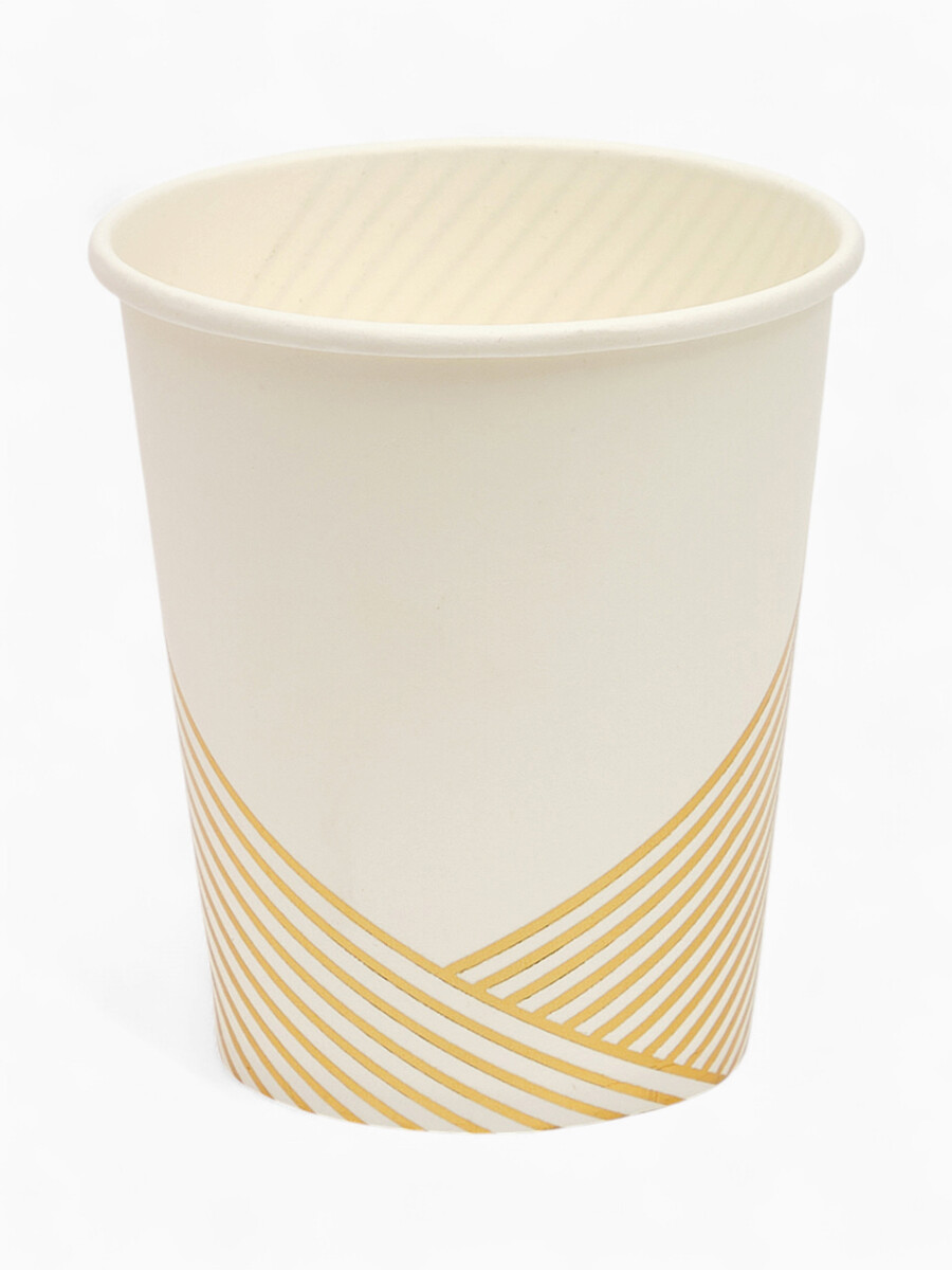 

Набор стаканов белый с золотом 250 мл (10 шт)