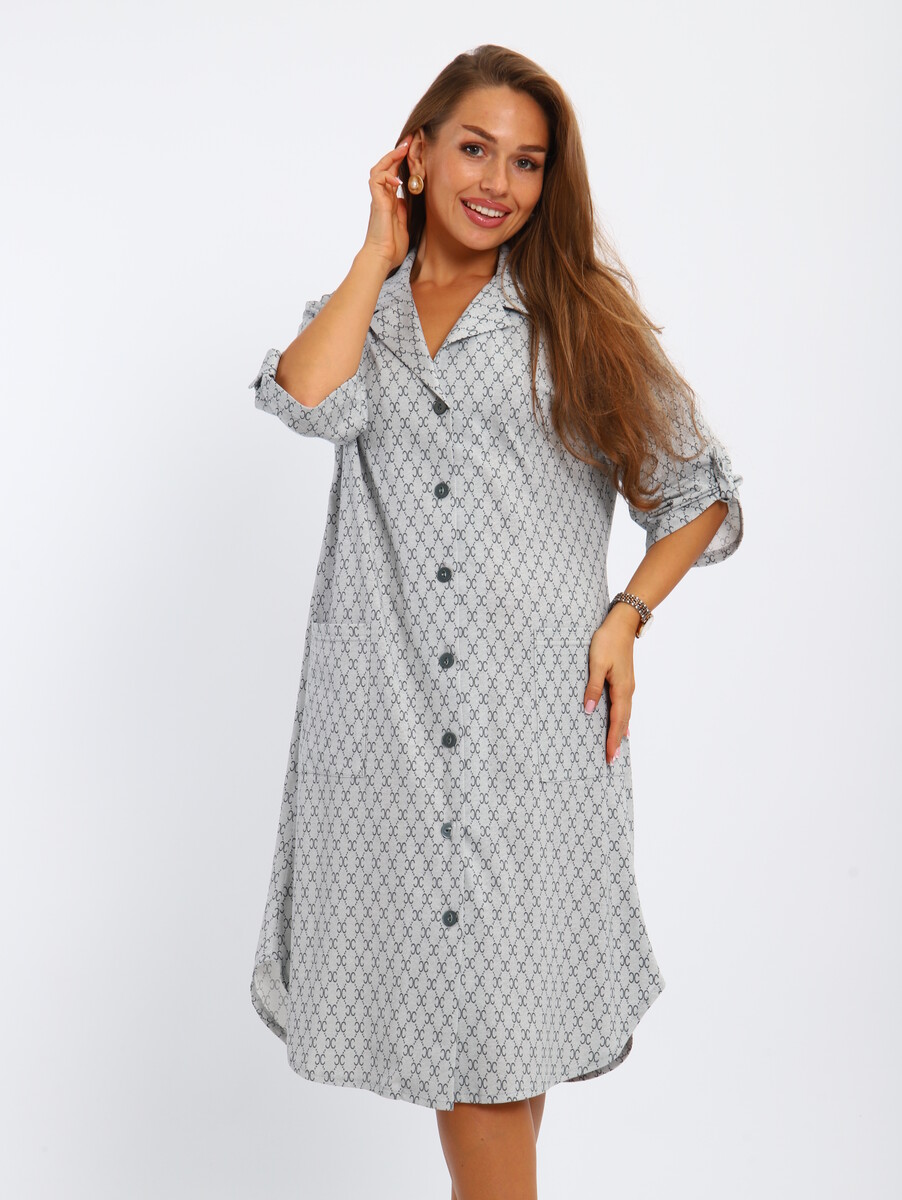 

Халат, Серый;хаки