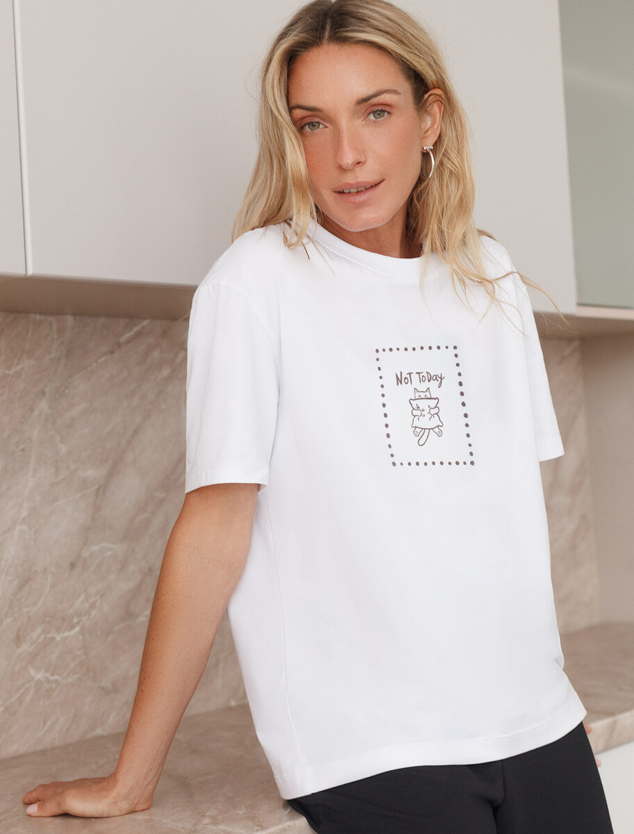 

Футболка, Белый;белый_not today