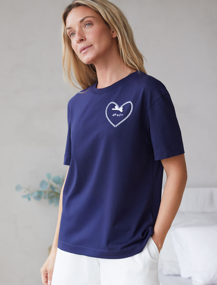 

Футболка, Синий;т.синий_love