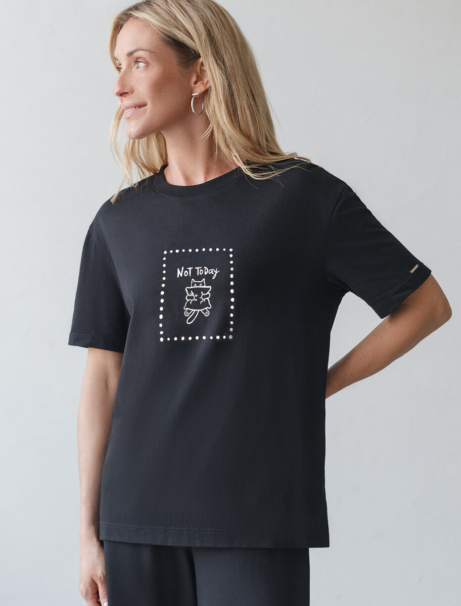 

Футболка, Черный;черный_not today