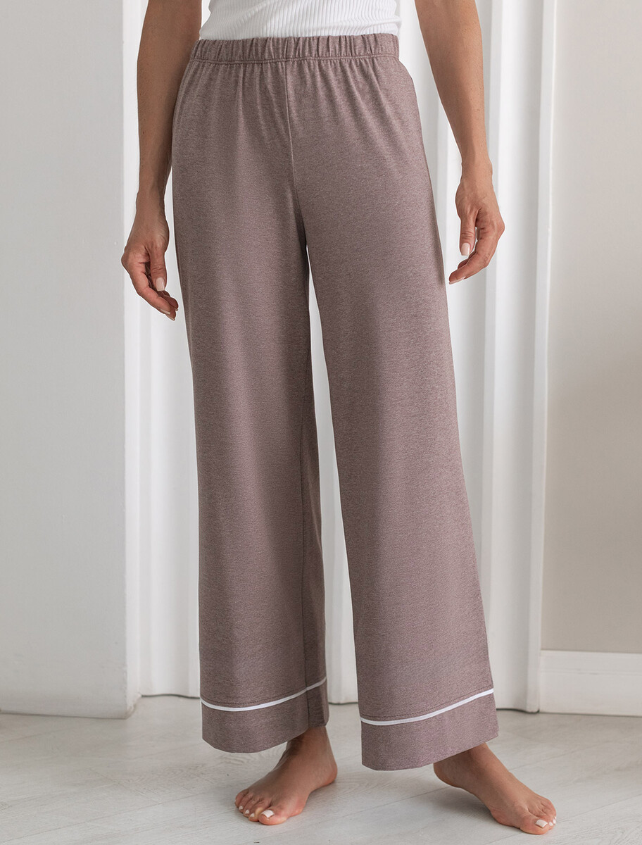 

Брюки домашние, Коричневый;т.кофейный меланж