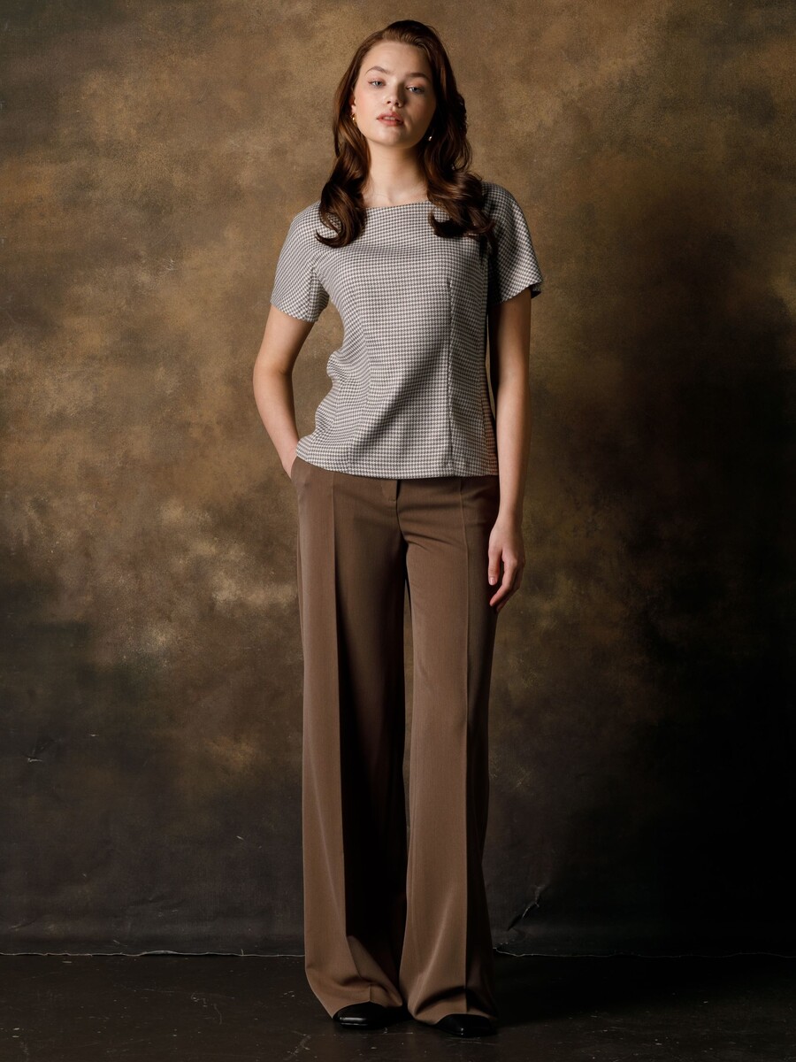 

Блузка, Бежевый;сафари