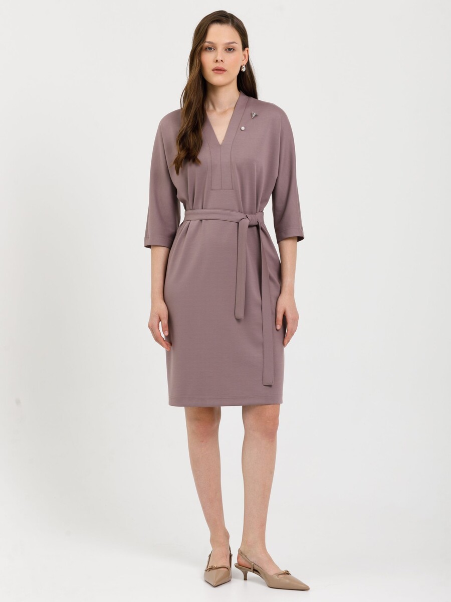 

Платье, Бежевый;грибной