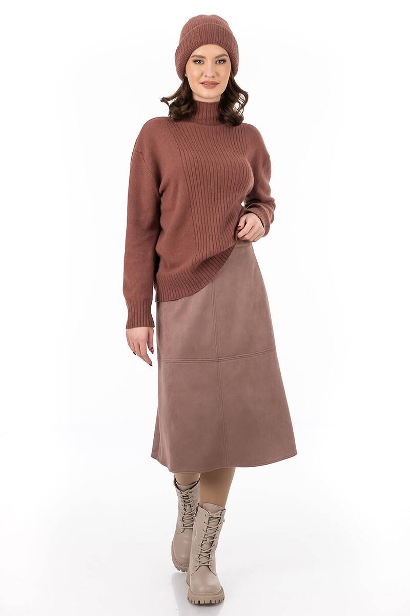 

Джемпер, Коричневый;карамельный