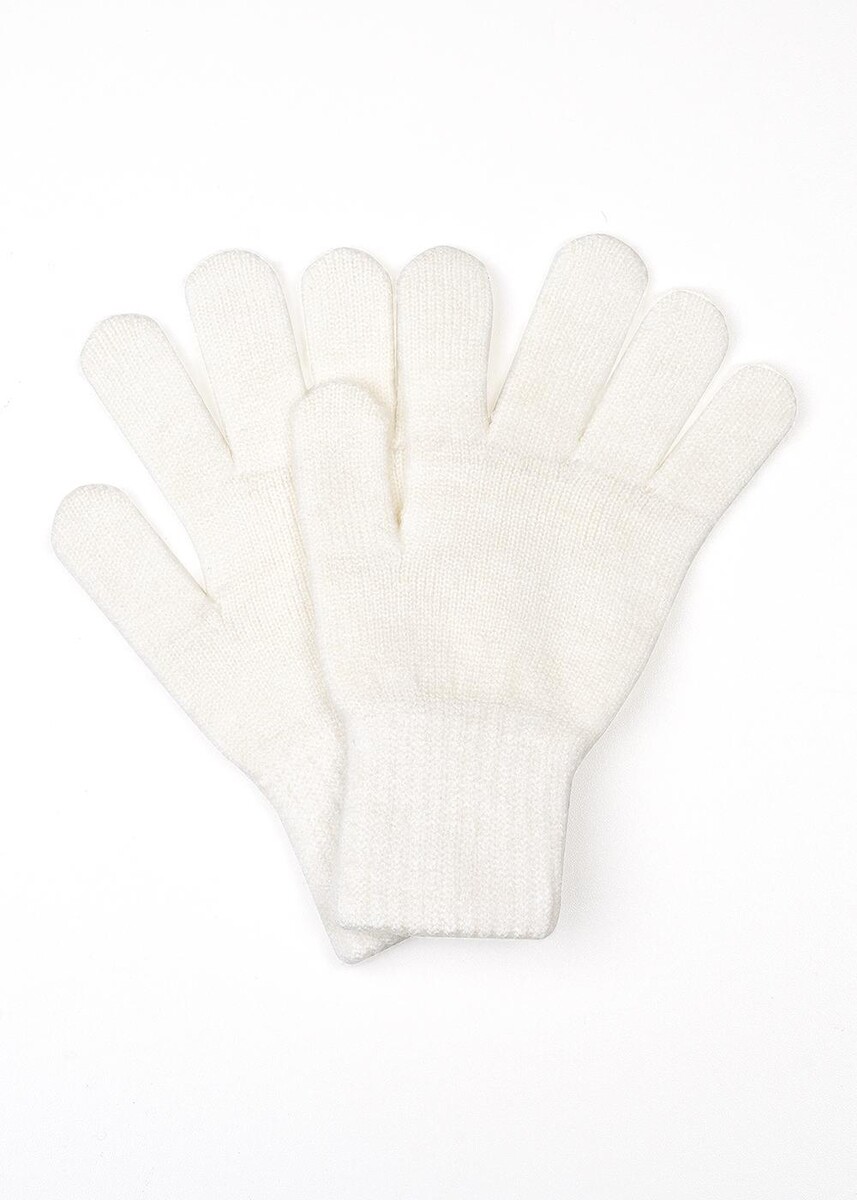 

Перчатки варежки, Белый;молочный