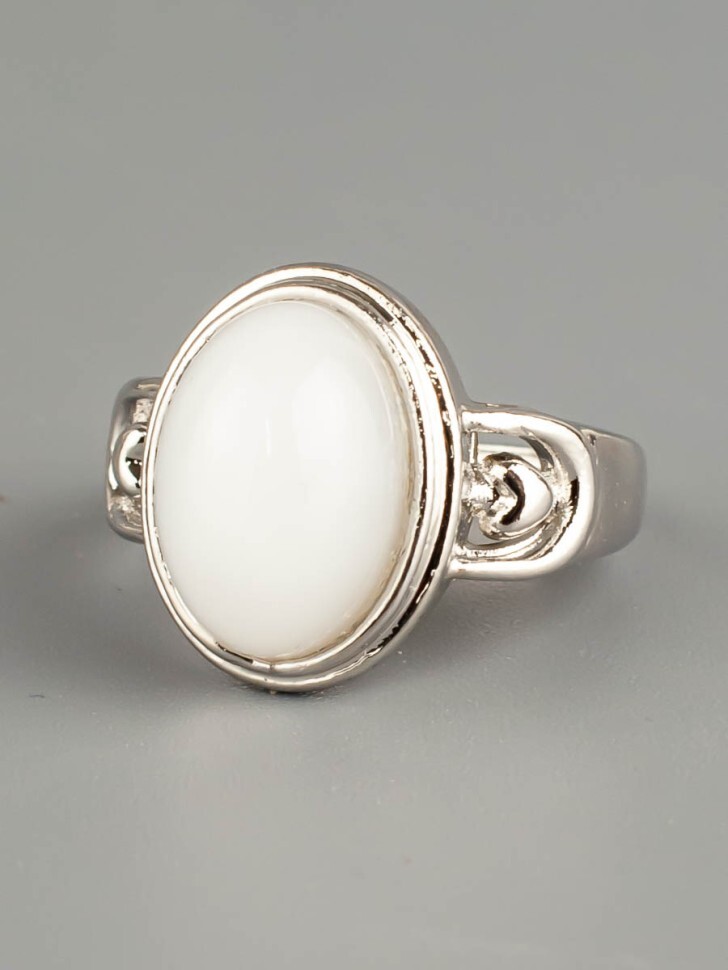 

Кольцо, Белый;серебристый