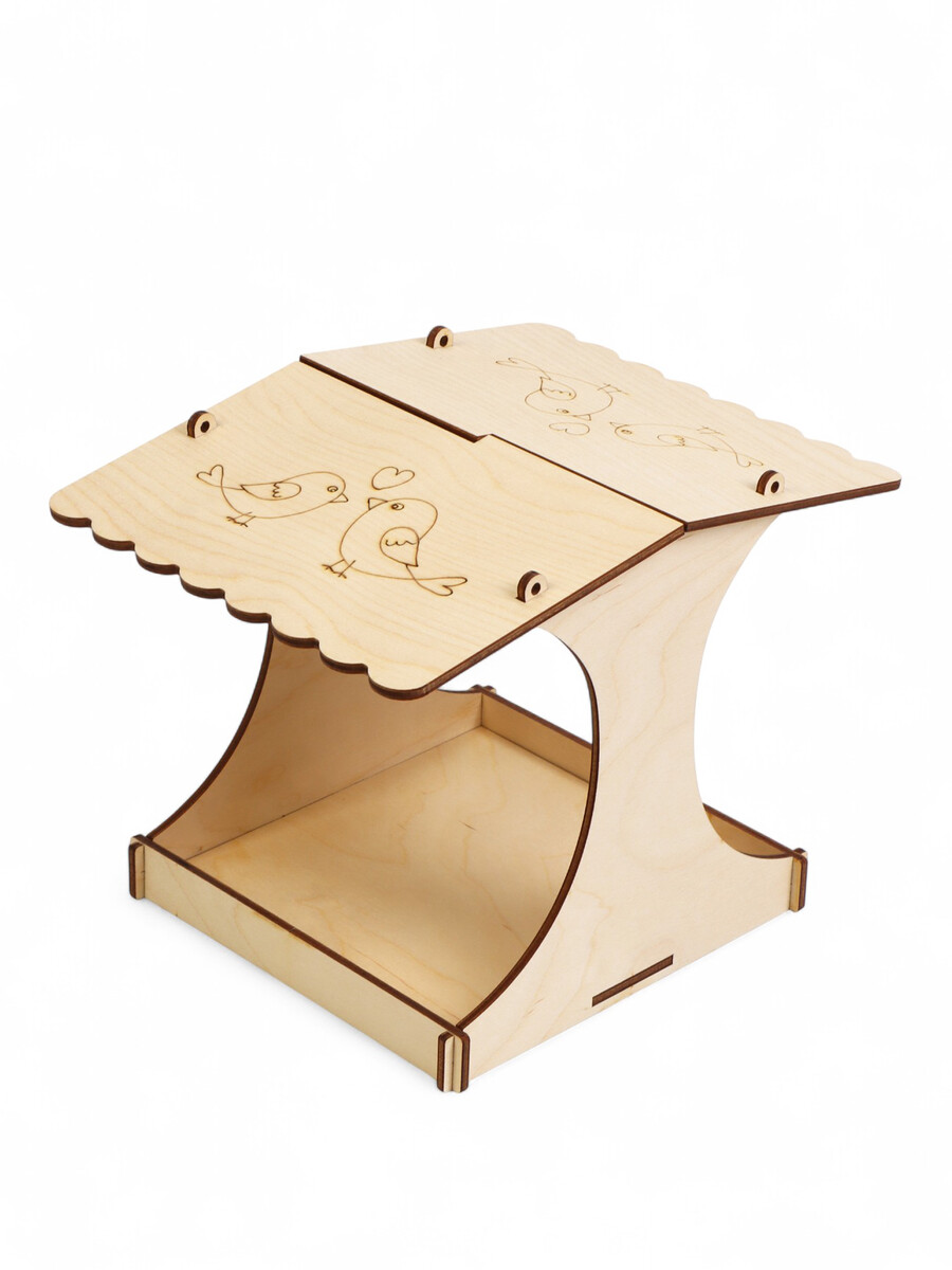 

Кормушка для птиц хдф х х см, разобранная,