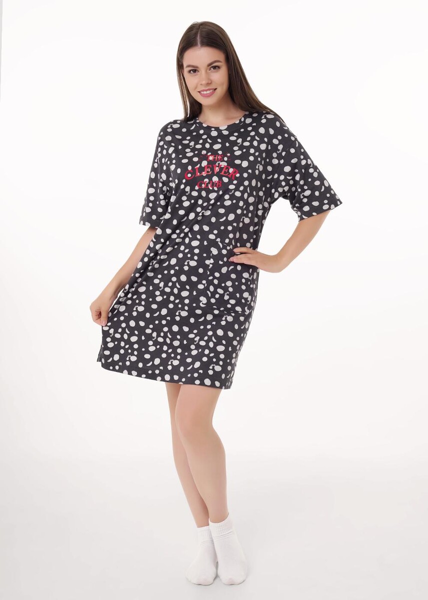 

Платье, Черный;т.серый/св.серый