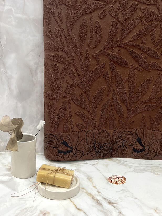 

Полотенце махровое 50x90, Коричневый