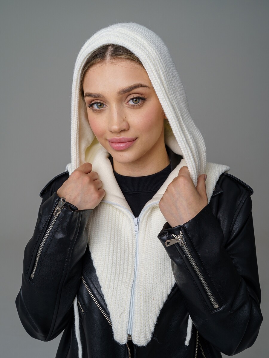 

Капор "Анабель", Бежевый;молочный