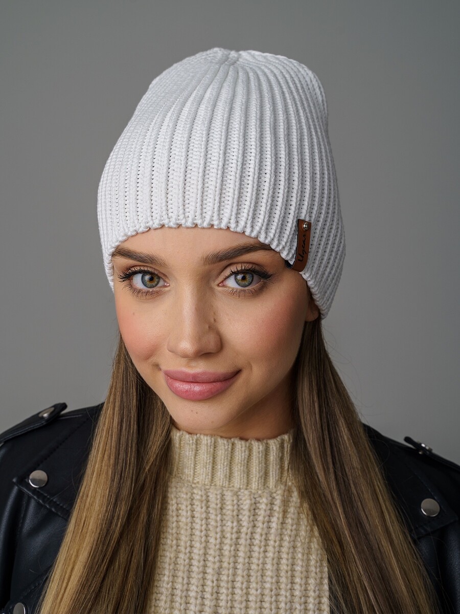 

Шапка "Герта", Белый;молочный