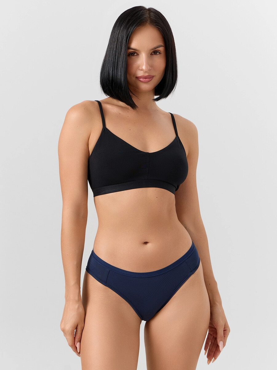 

Трусы женские бразилиана синие, Синий;море