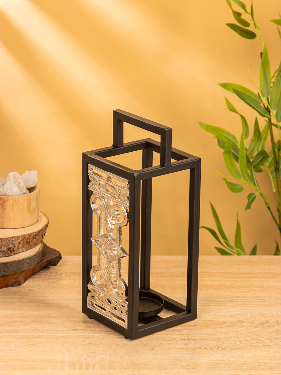 

Подсвечник фонарь, Черный