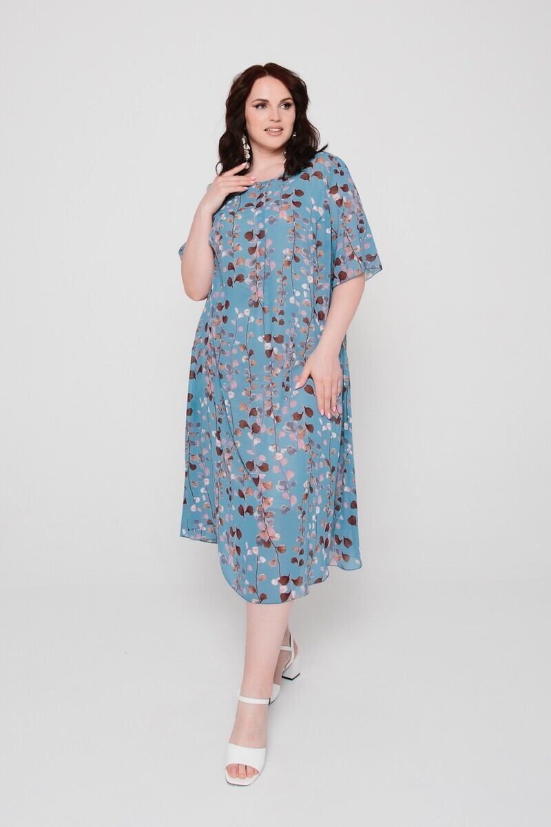 

Платье, Голубой;мультиколор